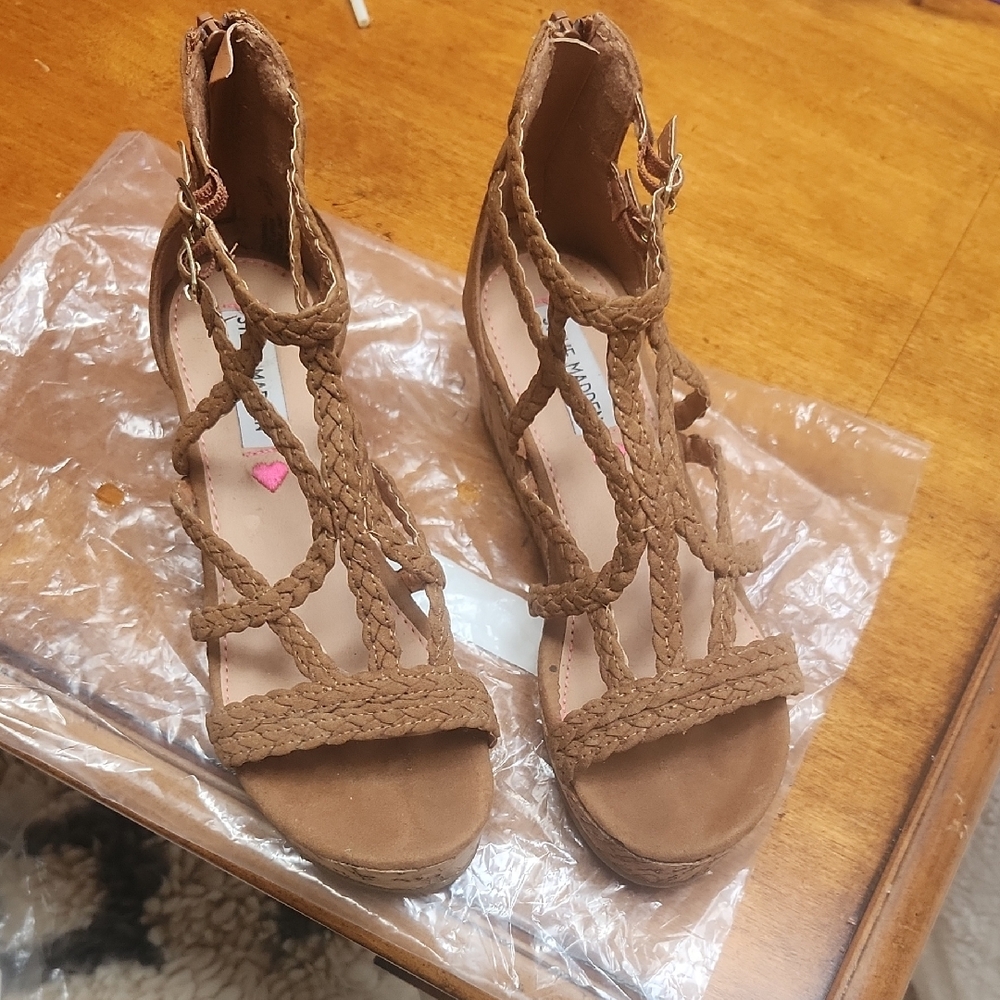 Braided Tan Sandals